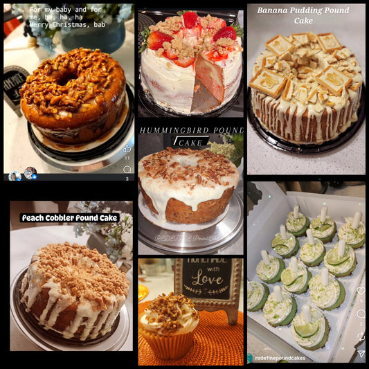 $99 Holiday Bundle – 1 Pound Cake + 1 Dozen Cupcakes