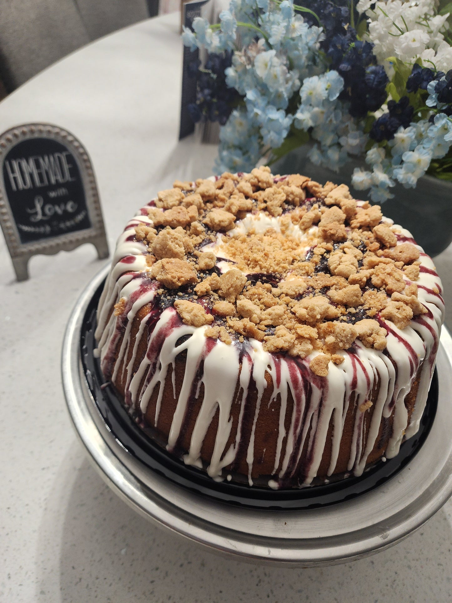 Blueberry Cobbler Pound Cake