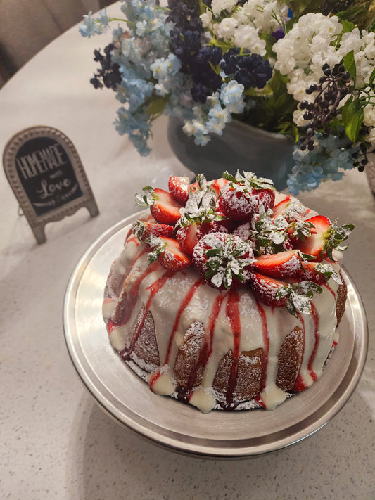 Strawberry Bliss Pound Cake